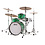 Ludwig Ludwig Classic Maple 20" Downbeat Drum Kit, Green Sparkle