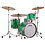 Ludwig Ludwig Classic Maple 20" Downbeat Drum Kit, Green Sparkle