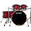 Tama Tama Starclassic Performer 22" Maple Birch Drum Kit, Crimson Red Waterfall