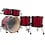 Tama Tama Starclassic Performer 22" Maple Birch Drum Kit, Crimson Red Waterfall