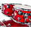 DW Drums DW Collectors Maple 22" Drum Kit, Red Lacquer