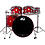 DW Drums DW Collectors Maple 22" Drum Kit, Red Lacquer