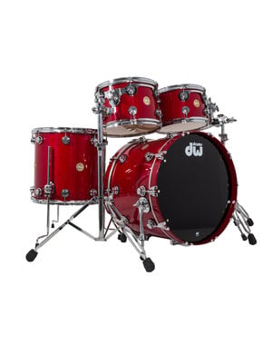 DW Drums DW Collectors Maple 22" Drum Kit, Red Lacquer