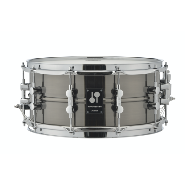 Sonor Sonor Kompressor 14" x 6.5" Brass Snare Drum, Black Nickel Plated