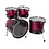 Tama Tama Starclassic 22" Walnut Birch Drum Kit, Molten Dark Raspberry Fade