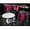 Tama Tama Starclassic 22" Walnut Birch Drum Kit, Molten Dark Raspberry Fade