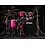 Tama Tama Starclassic 22" Walnut Birch Drum Kit, Molten Dark Raspberry Fade