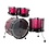 Tama Tama Starclassic 22" Walnut Birch Drum Kit, Molten Dark Raspberry Fade