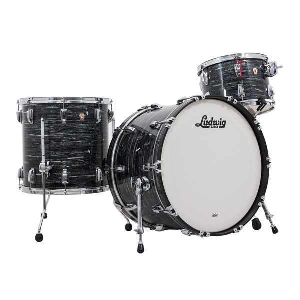 Ludwig Ludwig Classic Maple 22" FAB Drum Kit, Vintage Black Oyster