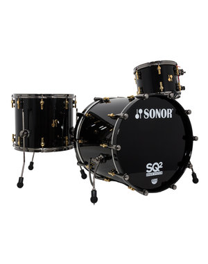 Sonor Sonor SQ2 22" Drum Kit, Jet Black Lacquer