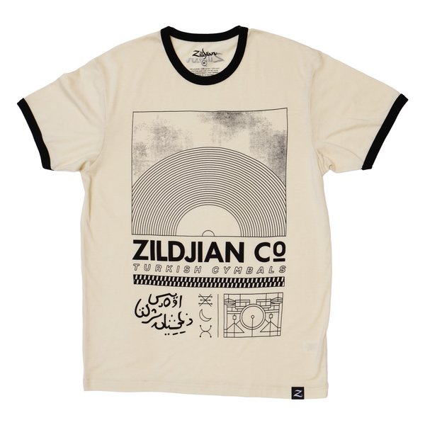 Zildjian Zildjian Limited Edition Ringer T Shirt, Cream