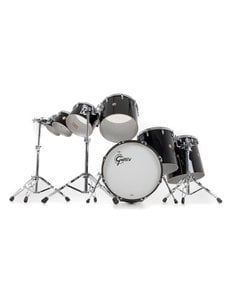 Gretsch Gretsch USA Custom 20" Phil Collins Replica Drum Kit, Solid Black