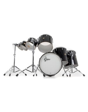 Gretsch Gretsch USA Custom 20" Phil Collins Replica Drum Kit, Solid Black