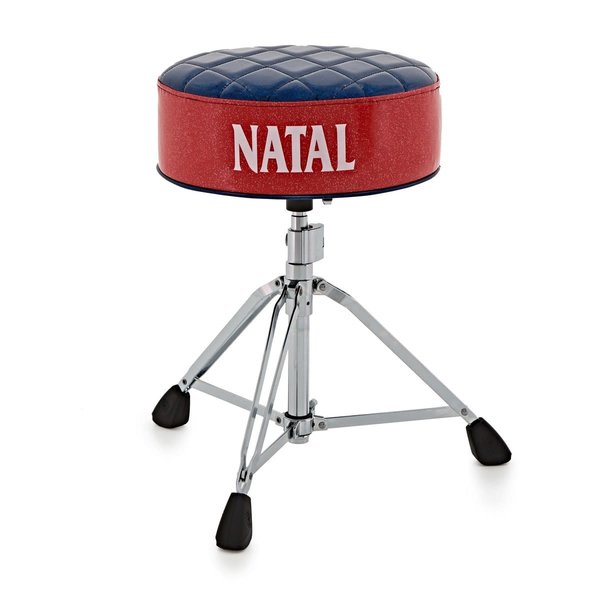 Natal Natal Fat Top Drum Throne, Blue Top With Red Sides