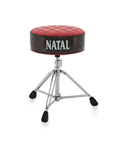 Natal Natal Fat Top Drum Throne, Red Top With Black Sides