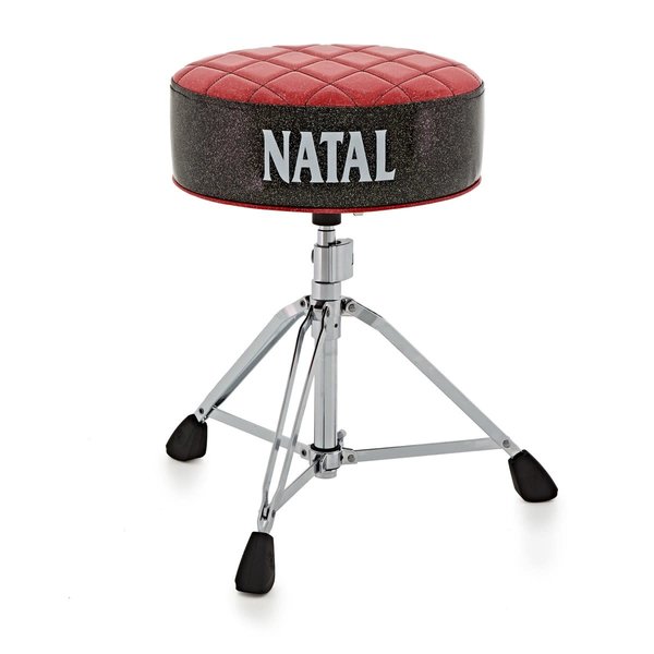 Natal Natal Fat Top Drum Throne, Red Top With Black Sides