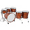 Pearl Pearl Masterworks 22" Maple/Mahogany Drum Kit, Bubinga Lava Artisan