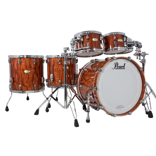 Pearl Pearl Masterworks 22" Maple/Mahogany Drum Kit, Bubinga Lava Artisan