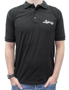  Ludwig Black Polo Top, Large