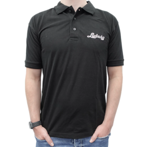 Ludwig Black Polo Top, Large