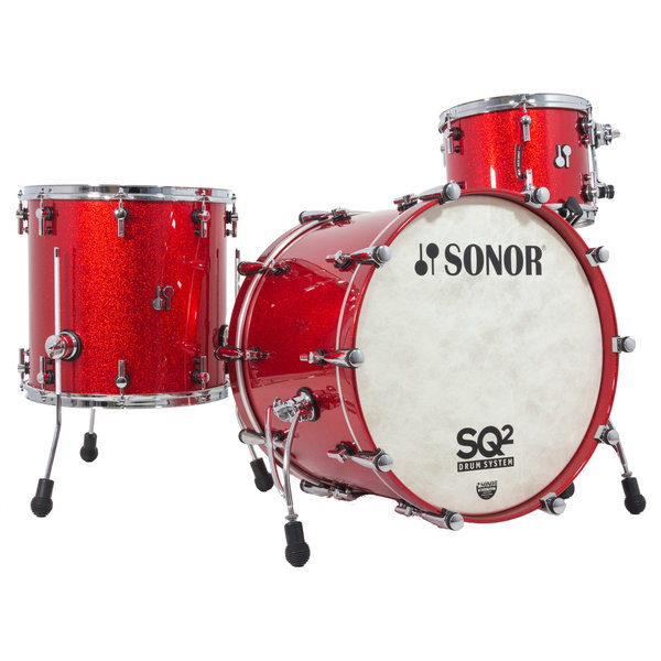 Sonor Sonor SQ2 22" Birch Drum Kit, Red Sparkle