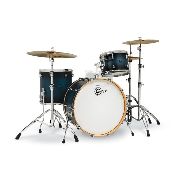 Gretsch Gretsch Renown 24" Maple Drum Kit, Satin Antique Blue Burst