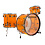 Ludwig Ludwig Vistalite 24" Pro Beat Drum Kit, Amber