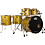 DW Drums DW Collectors 333 Speciality Lacquer 22" Maple Drum Kit, Gold Top Lacquer