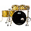 DW Drums DW Collectors 333 Speciality Lacquer 22" Maple Drum Kit, Gold Top Lacquer