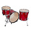 Ludwig Ludwig Classic Maple 22" FAB Drum Kit, Red Sparkle