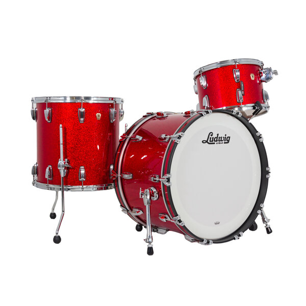 Ludwig Ludwig Classic Maple 22" FAB Drum Kit, Red Sparkle