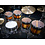 Sonor Sonor SQ2 22" Beech Drum Kit, Black Burst Over African Marble