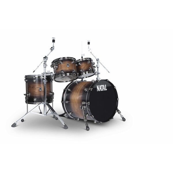 Natal Natal 'Originals' 20" Walnut Fusion Drum Kit, Vintage Burst