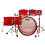 Natal Natal Arcadia 22" Acrylic Drum Kit, Red