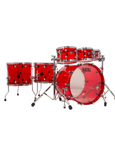 Natal Natal Arcadia 22" Acrylic Drum Kit, Red