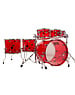 Natal Natal Arcadia 22" Acrylic Drum Kit, Red