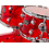 Natal Natal Arcadia 22" Acrylic Drum Kit, Red