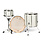 Natal Natal Zenith 22" Drum Kit, Silver Frost