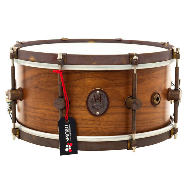 A & F Drum Co A&F 13" x 6.5" Walnut Club Snare Drum