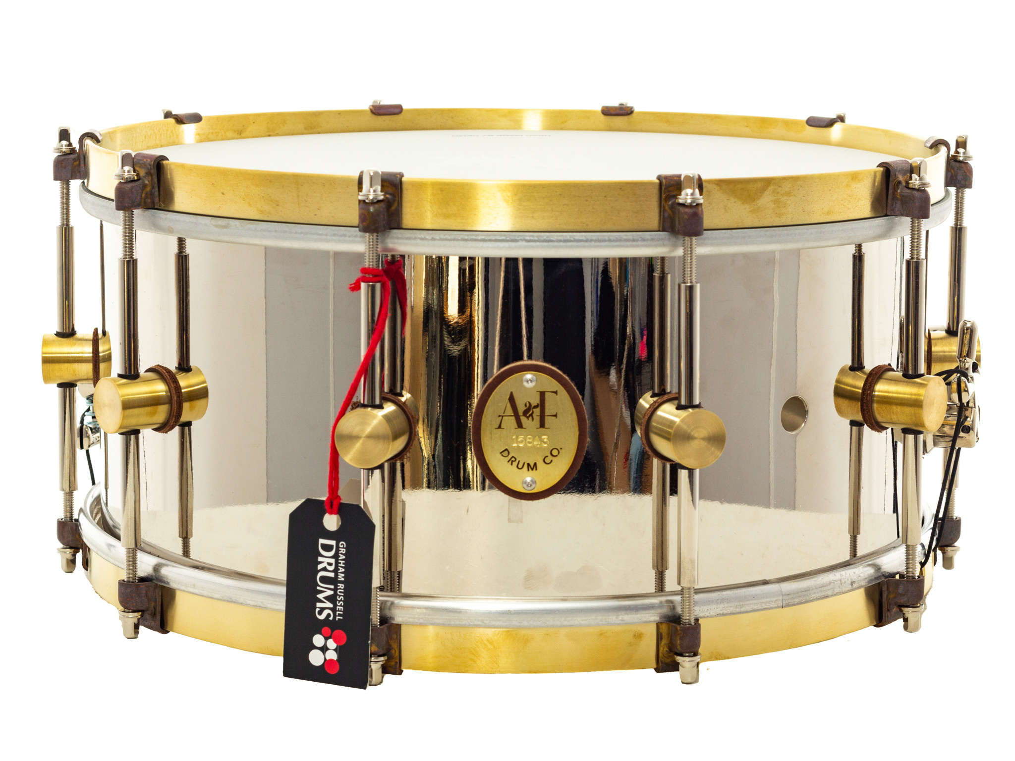 A&F 14x6.5" The Bolero Nickel Over Bronze Snare Graham Russell Drums