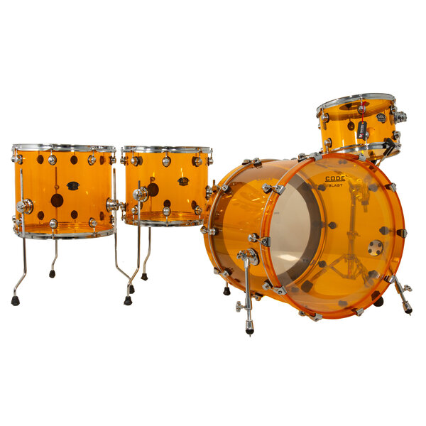 Natal Natal Arcadia 22" Acrylic Drum Kit, Orange
