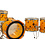 Natal Natal Arcadia 22" Acrylic Drum Kit, Orange