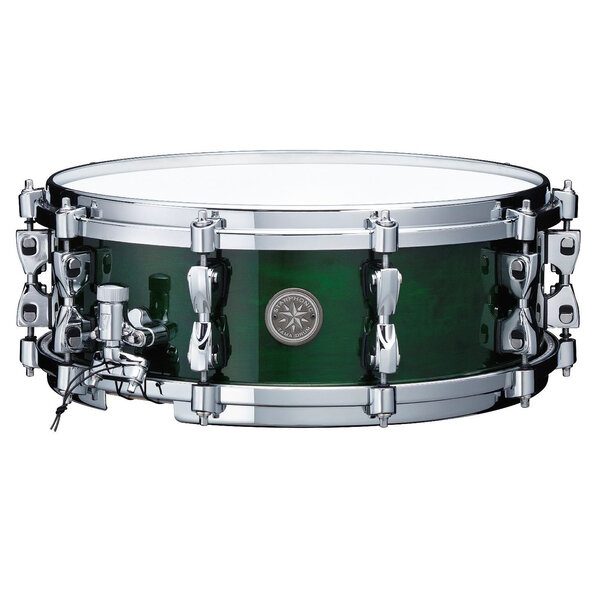 Tama Tama Starphonic 14" x 5" Limited Edition Maple Snare Drum, Emerald Figured Maple