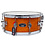 Pacific SX Series 14" x 6" Snare Drum, Amber Bird's Eye Maple