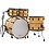 Pearl Pearl Masterworks 22" Artisan Maple Drum Kit, Natural Flame Maple w/ Solid Black Stripe EX DISPLAY