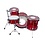 Ludwig Ludwig Vistalite 24" Pro Beat Drum Kit, Red