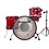 Ludwig Ludwig Vistalite 24" Pro Beat Drum Kit, Red