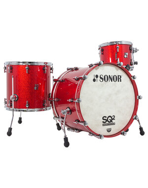 Sonor Sonor SQ2 22" Birch Drum Kit, Red Sparkle