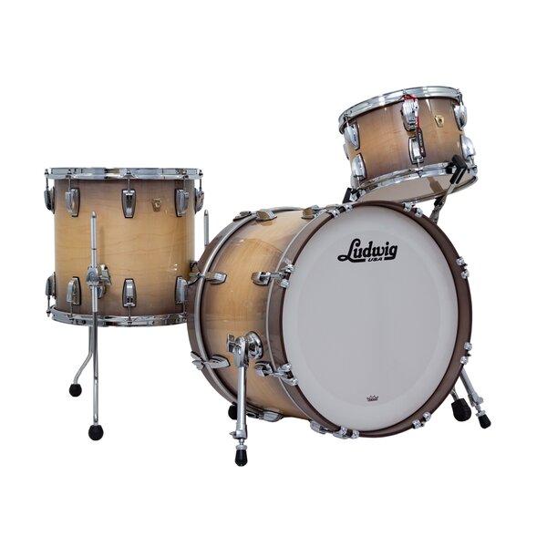 Ludwig Ludwig Classic Maple 20" Downbeat Drum Kit, Burnt Natural