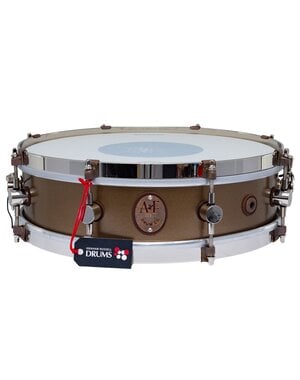 A & F Drum Co A&F Club Maple 14” x 4” Piccolo Snare Drum, Deco Gold